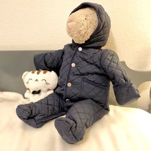 Ralph Lauren 3m navy quilted snowsuit N.O.T.